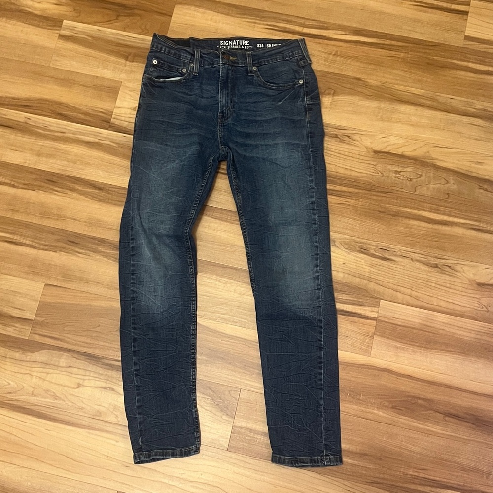Levi’s Signature S26 Skinny Jeans Men’s 32x30 Dark Wash Stretch Denim